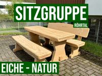 Sitzgruppe Gartenmöbel Garten Lounge Tisch Bank Holz - EICHE Nordrhein-Westfalen - Lennestadt Vorschau