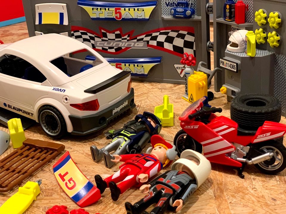 Playmobil Tuning Rennwagen mit Licht 4365 + viel Extra in Borchen