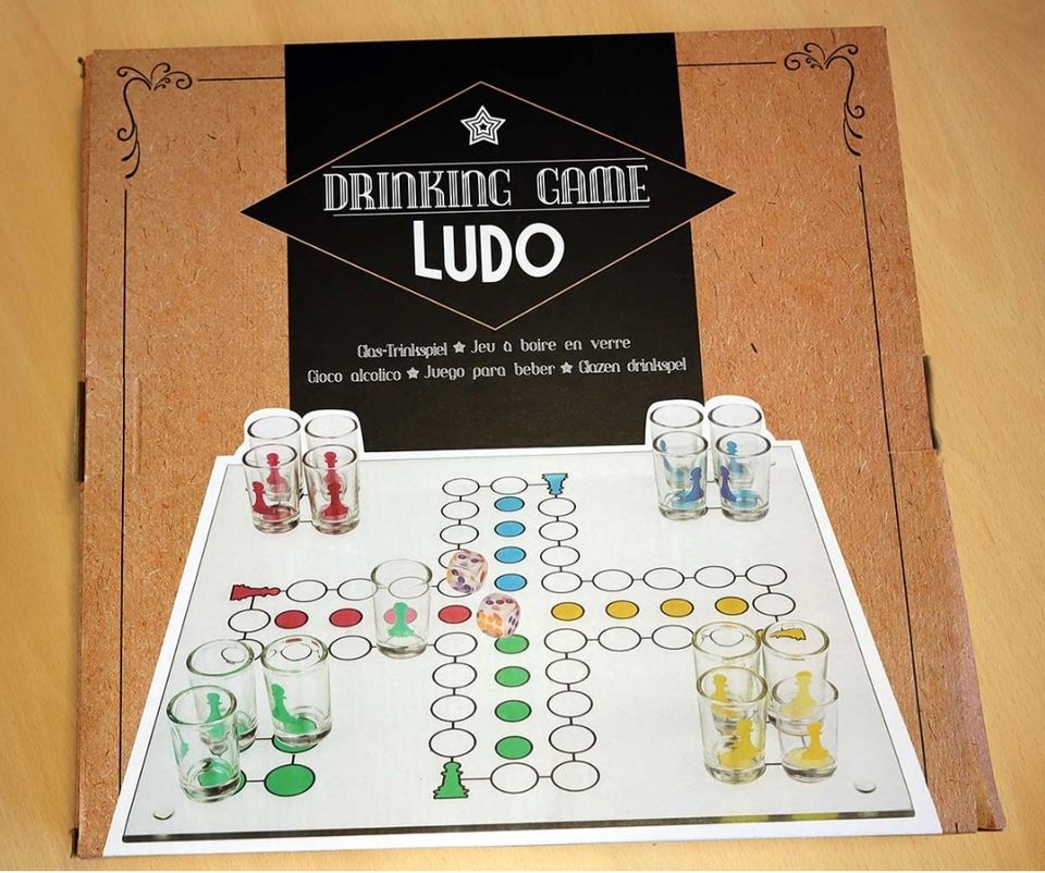 Trinkspiel NEU Drinking Ludo-Brettspiel"Mensch ärgere dich nicht" in Passau