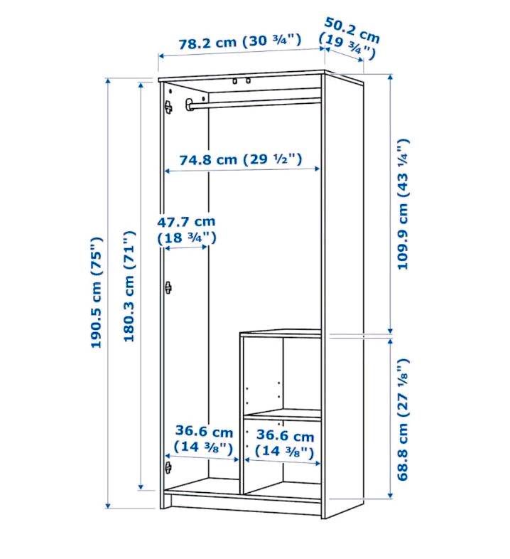 IKEA BRIMNES Kleiderschrank in München