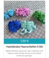 Haarschleifen Set 1,50€! Frankfurt am Main - Kalbach-Riedberg Vorschau