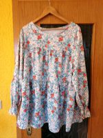 Shirt türkis mit Blumen 4XL/48 neuwertig Thüringen - Hermsdorf Vorschau