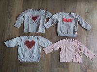 Mädchen 3x Sweatshirt und 1x Langarmshirt Pailletten in Gr. 86 Schleswig-Holstein - Großsolt Vorschau