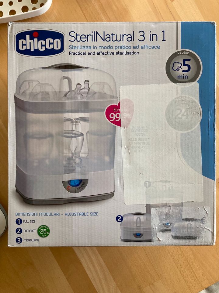 Chicco 3 in 1 Dampfsterilisator Sterilisator für Babyflaschen in Berlin