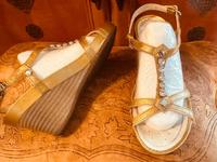 Schuhe offen Damen echt Leder Fa. Geox Gr. 36 Beige guter Zustand Brandenburg - Senftenberg Vorschau