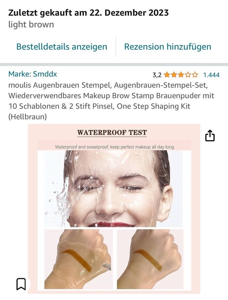 NEUwertig - Eyebrow Stamp braun dunkelbraun Augenbrauen Brow in Köln