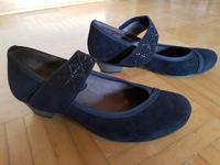 Pumps Gabor, Gr. 35 / 2,5, Leder dunkelblau, kaum getragen! Niedersachsen - Northeim Vorschau