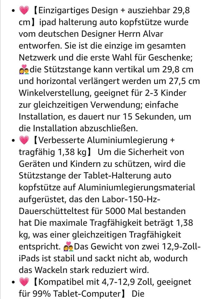 Auto Tablet Halter *NEU* in Traben-Trarbach