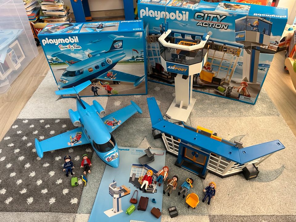 Playmobil Flughafen Tower mit Flugzeug in Rühen