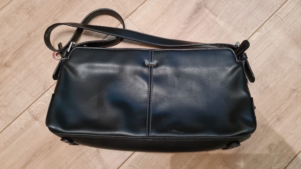 Tasche, Handtasche, Umhängetasche Picard schwarz, echtleder in Seevetal