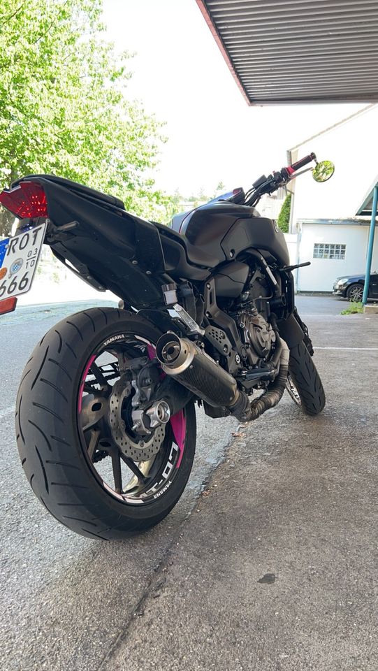 Yamaha MT07 A2 MiVV, Lenkerendenspiegel macht Angebote!!! in Burgoberbach