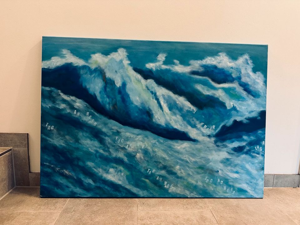 Acrylbild Bild auf Leinwand 70x100 Wellen, Meer, Waves, Sommer in Schönau (Schwarzwald)