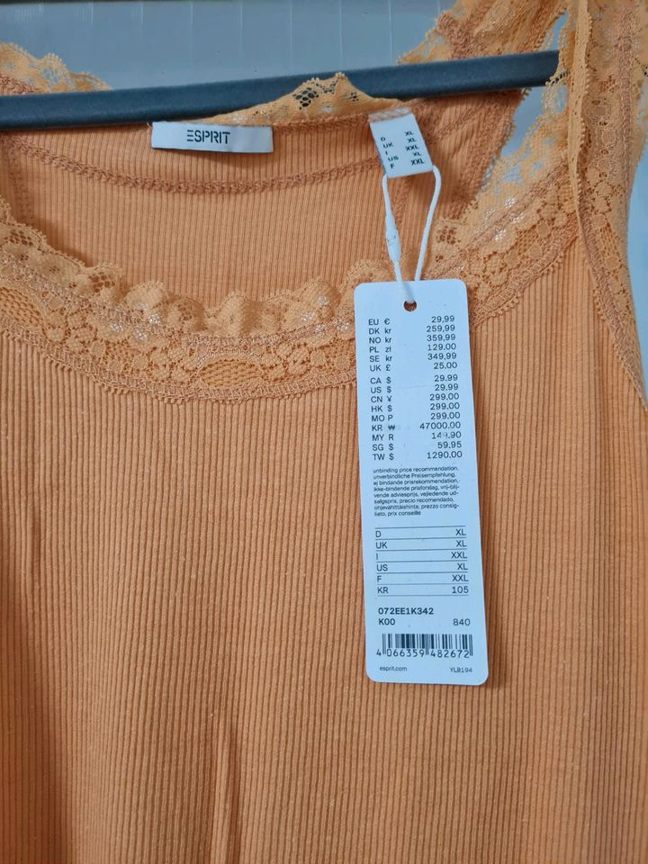 Neu Esprit Trägershirt Größe XL in Düsseldorf