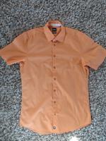 Strellson Hemd kurzarm Gr. 39 slimfit kariert orange/weiß Bayern - Hollfeld Vorschau
