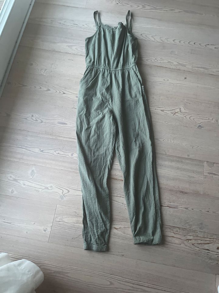 Jumpsuit Overall 170 H+M oliv lang in Krempermoor