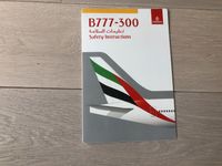 Safety Card B777-300 Emirates Thüringen - Jena Vorschau