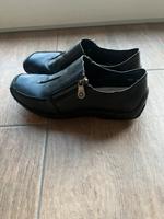 Rieker Damen Halbschuhe Schuhe Leder Gr. 38 schwarz Rheinland-Pfalz - Koblenz Vorschau