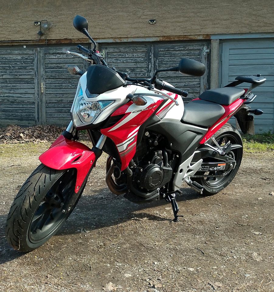 Motorrad Honda Thai CB 500 FA 35kW ross White/red in Bernburg (Saale)