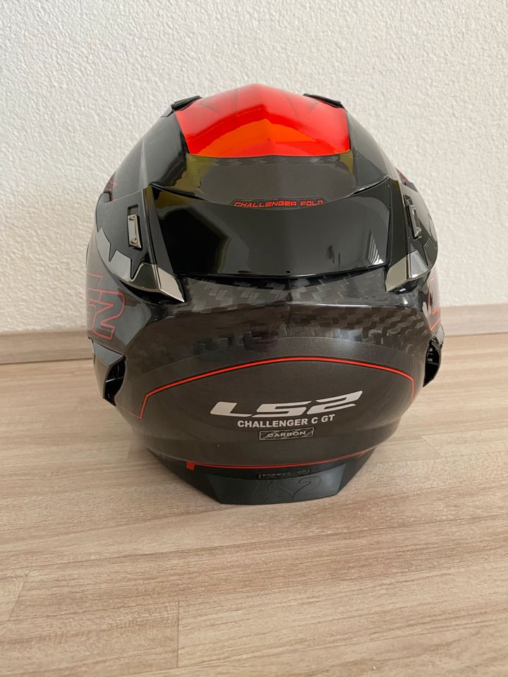 Motorrad Helm LS2 FF327 Größe M mit viel Zubehör in Steißlingen