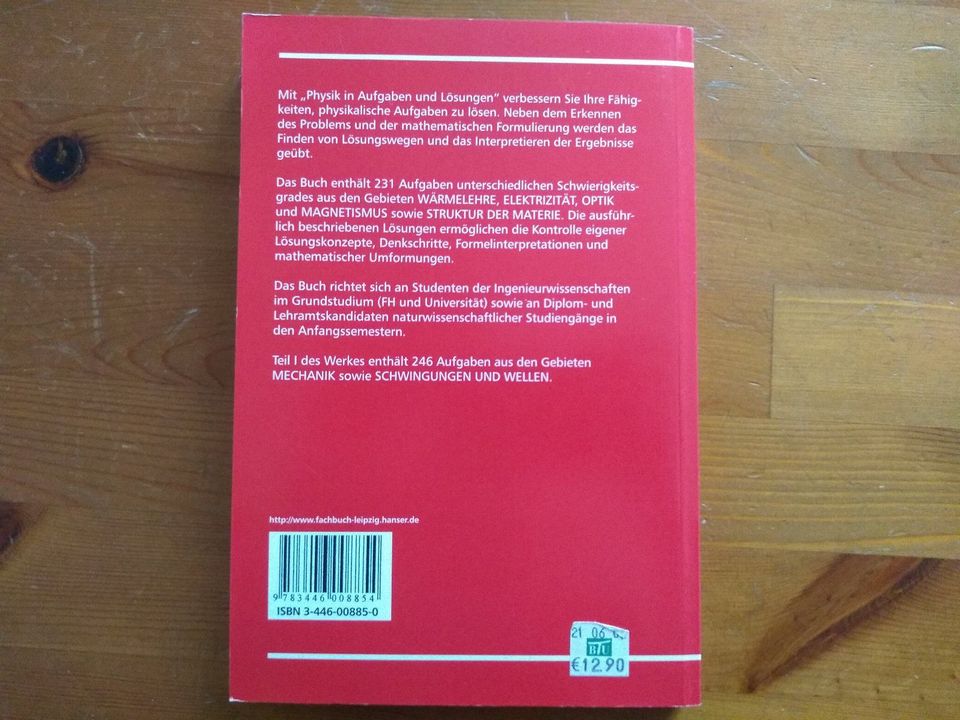 Physik in Aufgaben und Lösungen - Teil 2 in Dresden