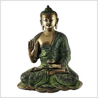 Lehrender Buddha 29,5cm 6,1kg Messing grüngold Hamburg-Mitte - Hamburg Borgfelde Vorschau