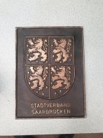Guss Schild "Stadverband Saarbrücken",  ca. 22 x 17 cm Saarbrücken-West - Gersweiler Vorschau