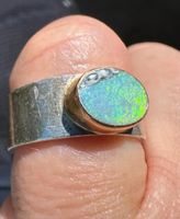 Massiver Silberring mit Opal Größe 55 56 Bayern - Reisbach Vorschau