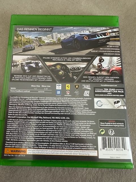 XBOX ONE - Forza Motorsport 6 - 10 Year Edition in Finkenbach-Gersweiler