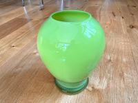 Bauchige Blumen-Vase aus Glas / grün rund groß Dortmund - Innenstadt-West Vorschau