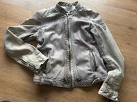 LEDERJACKE GIPSY GRAU BEIGE M 38 40 ÜBERGANGSJACKE Bayern - Erlenbach am Main  Vorschau