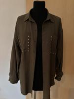 Damen Bluse von Only mit Glitzer Applikationen Khaki Bayern - Gunzenhausen Vorschau