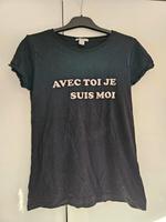 Tshirt T-shirt oberteil Shirt Aufdruck Sommer Shirt top xs s Schleswig-Holstein - Flensburg Vorschau