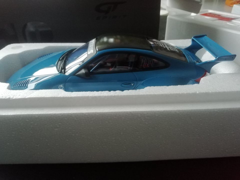 1:18 Porsche O&N Sea Blue GT Spirit in Friedberg