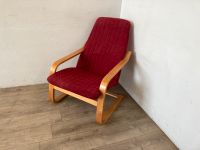 #A Relaxsessel Schwingsessel rot Holz Kaltschaum Schaumstoff Sachsen - Burgstädt Vorschau