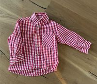 Trachtenhemd Baby Hemd rot-weiß kariert von Isartrachten, Gr. 80 Bayern - Bruckmühl Vorschau