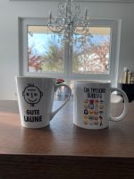 Tassen Bürotassen Kaffeetassen gute Laune Bürotag Smileys emotico Hessen - Ginsheim-Gustavsburg Vorschau