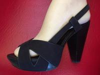 ASH - tolle Leder - Stoff offene Schuhe für tolle Beine - 37 Niedersachsen - Meine Vorschau