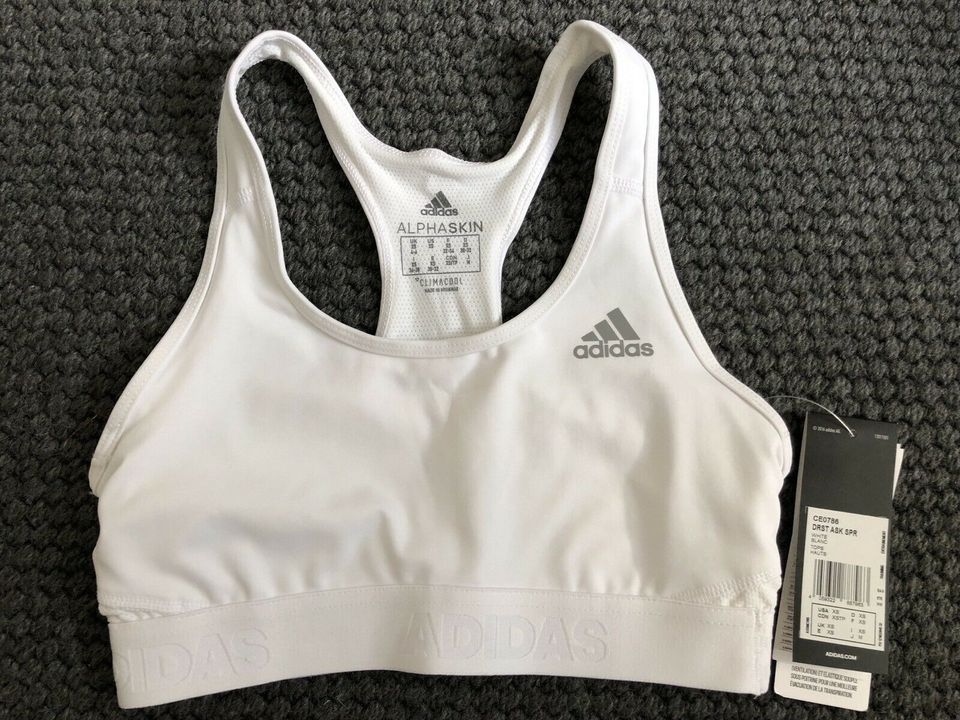 ADIDAS ALPHASKIN SPORT BRA - Size XS in Köln