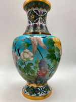 * JINGFA CLOISONNÉ VASE CHINA KRANICH EMAILLE SOCKEL ASIA BLUMEN Berlin - Charlottenburg Vorschau