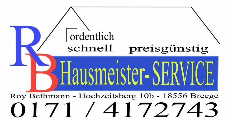 Hausmeisterservice Breege Rügen Haus und Grundstücksservice in Breege