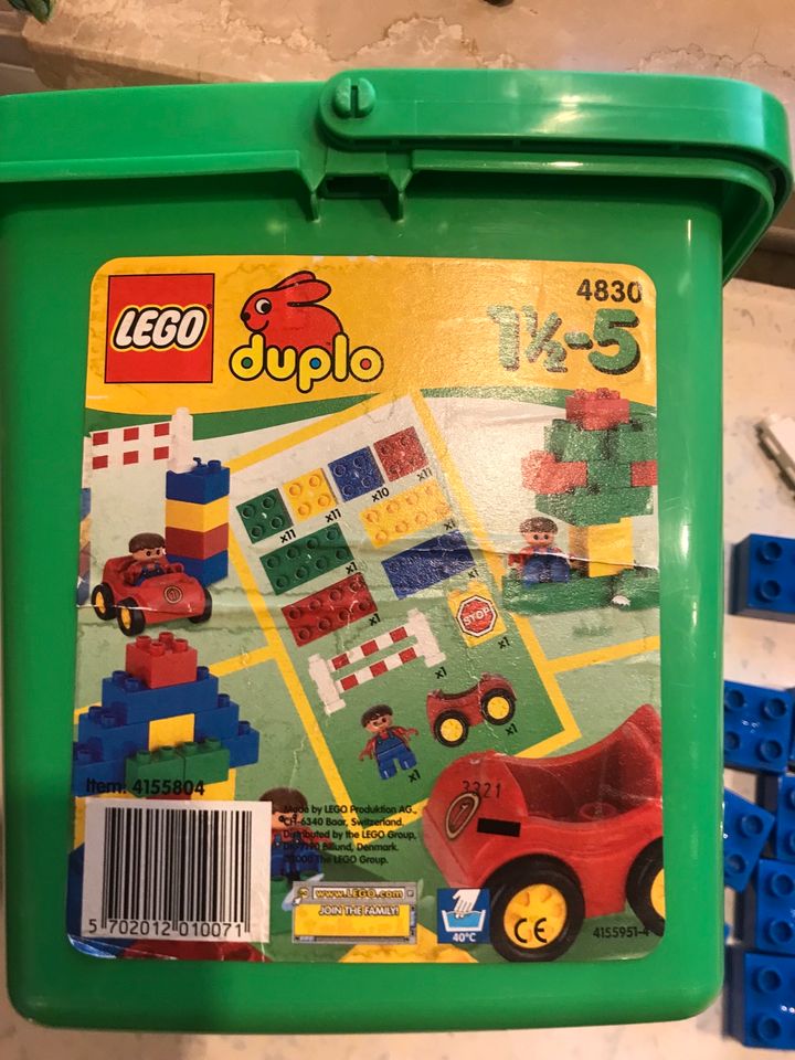 LEGO Duplo 4830 Eimer Box Deckel Auto Figur Steine - Top in Neumarkt i.d.OPf.