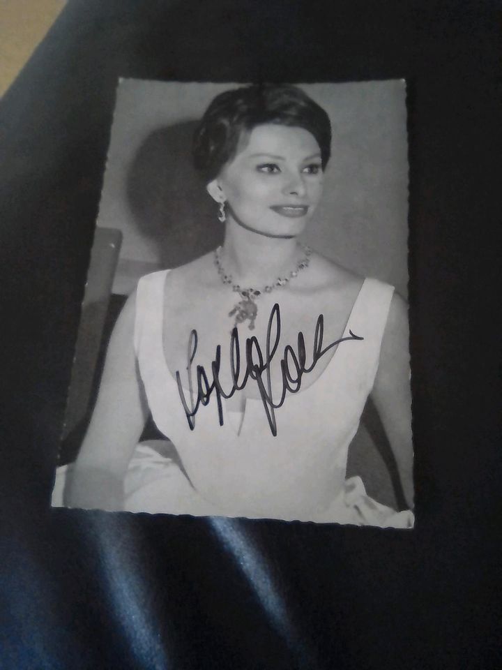 Sophia Loren - Omar Sharif -Autogramme - in Winsen (Luhe)