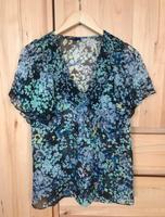 Gemusterte H&M Bluse Blumenmuster schwarz grün blau grau M Bayern - Luhe-Wildenau Vorschau