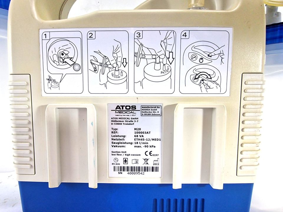 ATOS Medical M20 mobiler Sekretsauger + Zubehör in Heusweiler