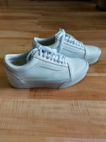 Vans Old Skool Plateau, 39, weiß Leder Baden-Württemberg - Karlsruhe Vorschau