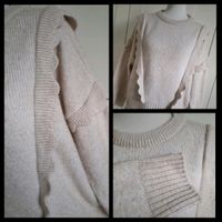 Strickpullover Strickpulli Pulli Pullover mit Rüschen Creme Only Berlin - Tempelhof Vorschau