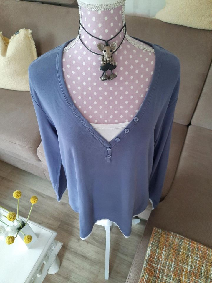 S.Oliver Pullover neu blau/weiß  48 in Wehretal