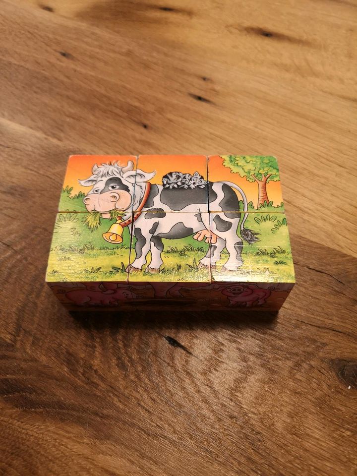 Würfel Puzzle, 6 Teile, 6 puzzles in einem, für die Kleinsten in Nordkirchen