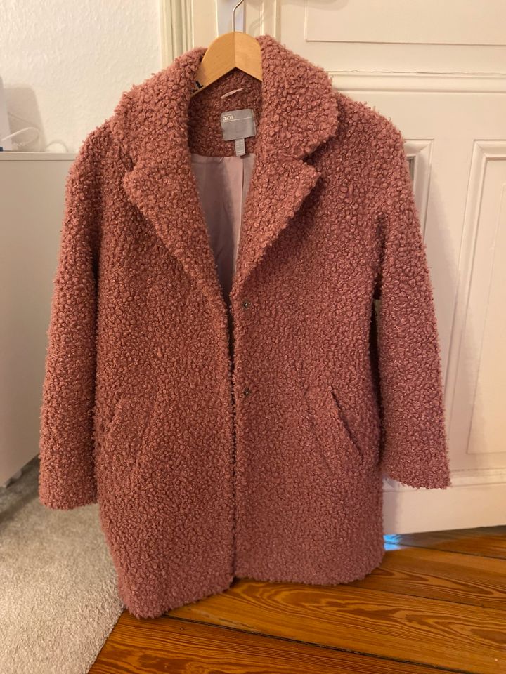 Teddy Mantel Winterjacke ASOS altrosa in Kiel