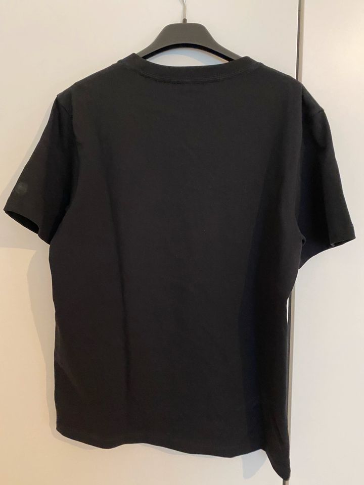 The Kooples T-Shirt logo schwarz Strass Schmucksteine Größe 36 in Düsseldorf